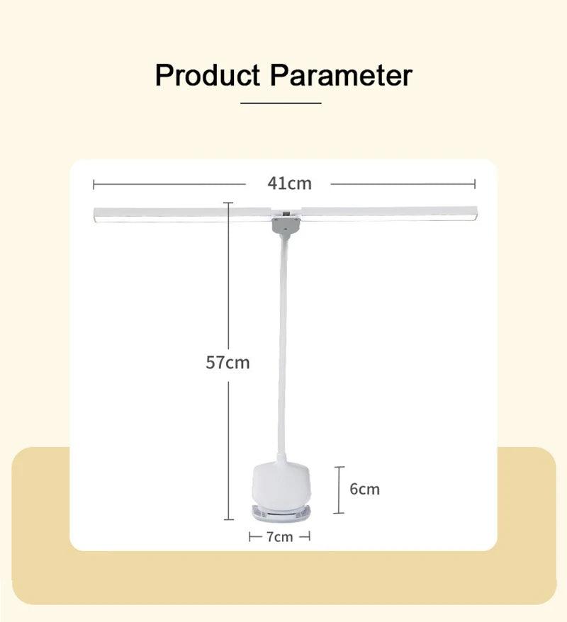Bell Hooks LED Double-Headed Desk Lamp