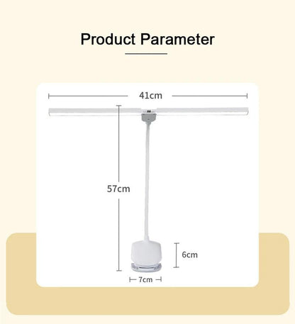 Bell Hooks LED Double-Headed Desk Lamp