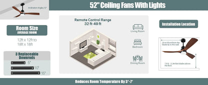 Oasis 52 Inch Outdoor Ceiling Fan