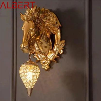 Zahir Al-Mansoor Horse Wall Lamp