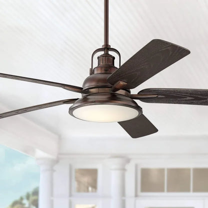 Casa Me 60" Farmhouse Rustic  Outdoor Ceiling Fan