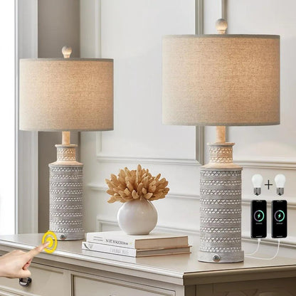 Dianne Wiest 3-Way Dimmable Table Lamp (Set of 2)