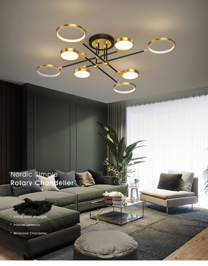 Compass Semi-Flush LED Pendant Light