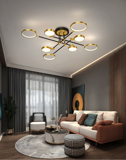 Compass Semi-Flush LED Pendant Light