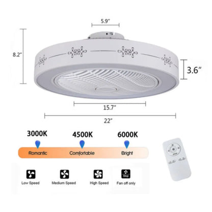 Yang Bymaocar Indoor Ceiling Fan with Light