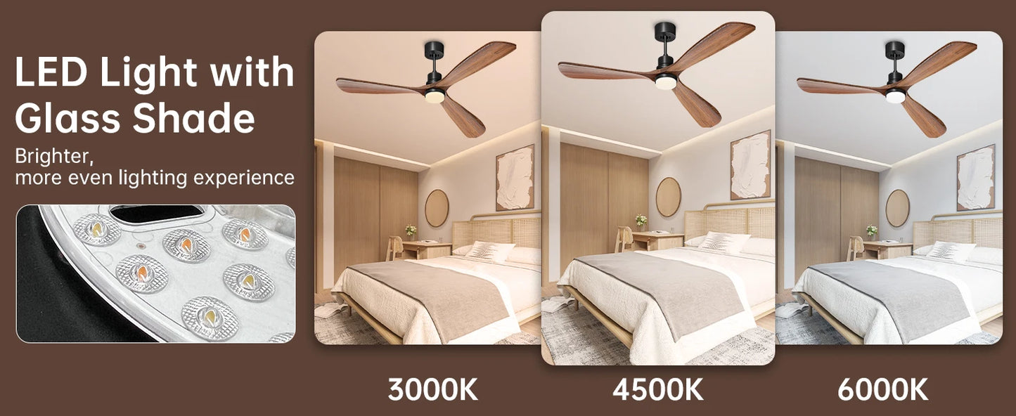 Abagail Voice Ceiling Fan with Light