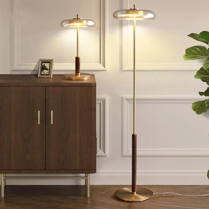 Michael Harris Retro Glass Floor Lamp