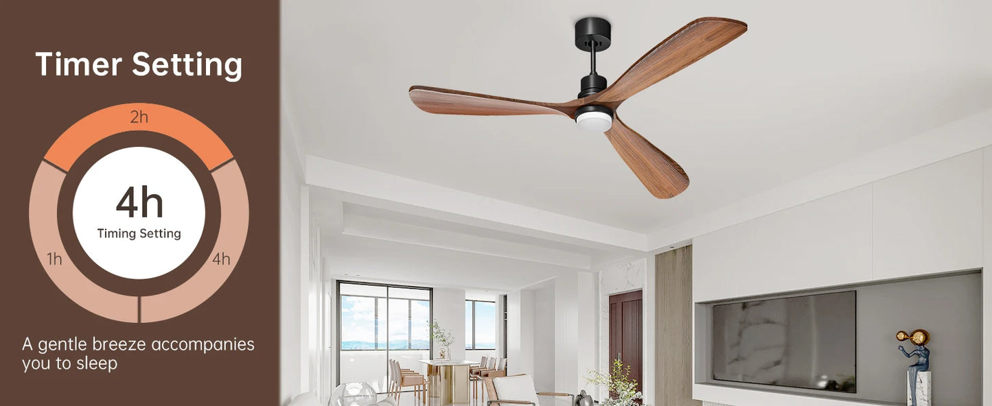 Abagail Voice Ceiling Fan with Light