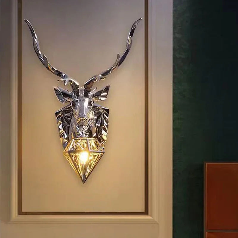 Yellowstone Golden Deer Wall Lamp