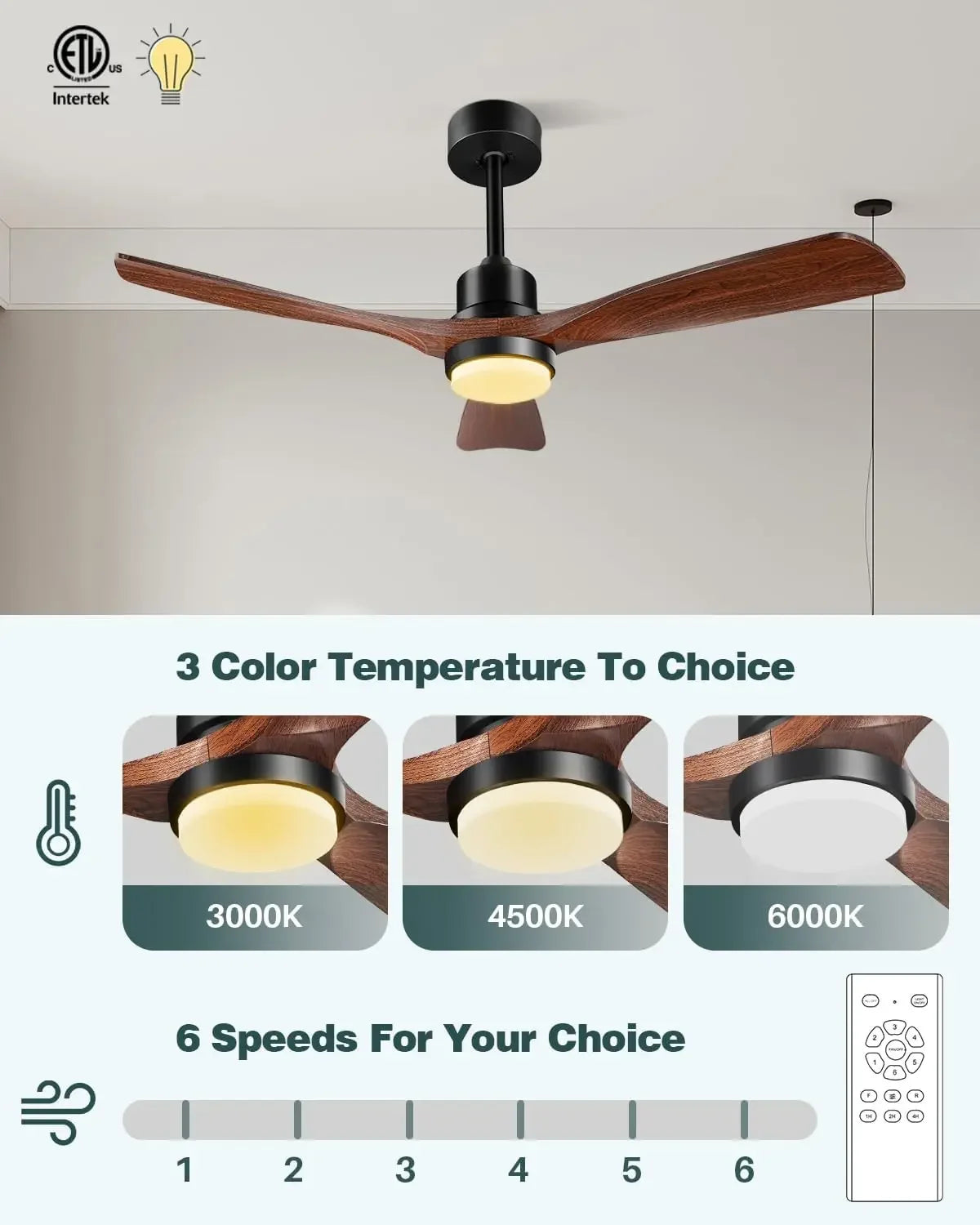 Oasis 52 Inch Outdoor Ceiling Fan