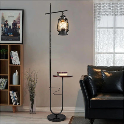 Isabella Wright Vintage Floor Lamp with Table