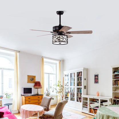 Corine Flint 52'' Low Profile Ceiling Fan with Lights