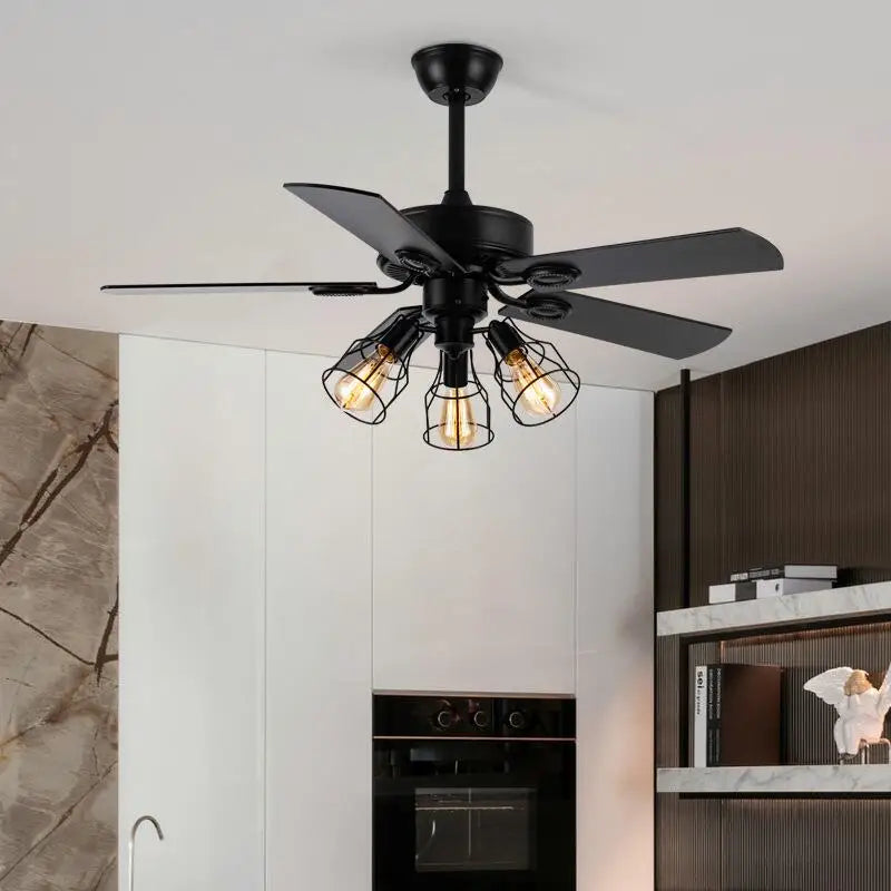 Steven Forge Retro American Ceiling Fan with Lighting