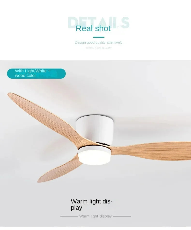 Modern LED Ceiling Fan Light With Remote Control Low Floor Decorative Light Energy-saving Light With Fan In Bedroom And Home