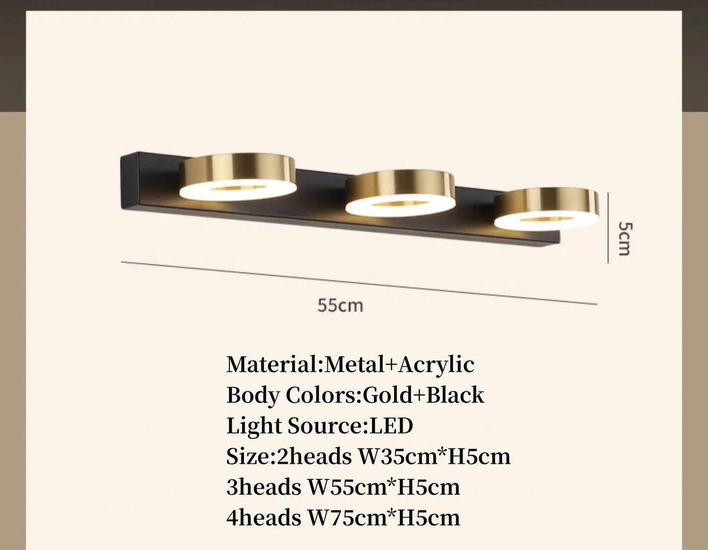 Ruby Contentson LED Vanity Light