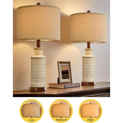 Dianne Wiest 3-Way Dimmable Table Lamp (Set of 2)